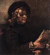 REMBRANDT Harmenszoon van Rijn Titus Reading du oil on canvas